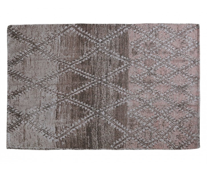 Růžový koberec s ornamenty Rug French print dusty rose - 120*180cm