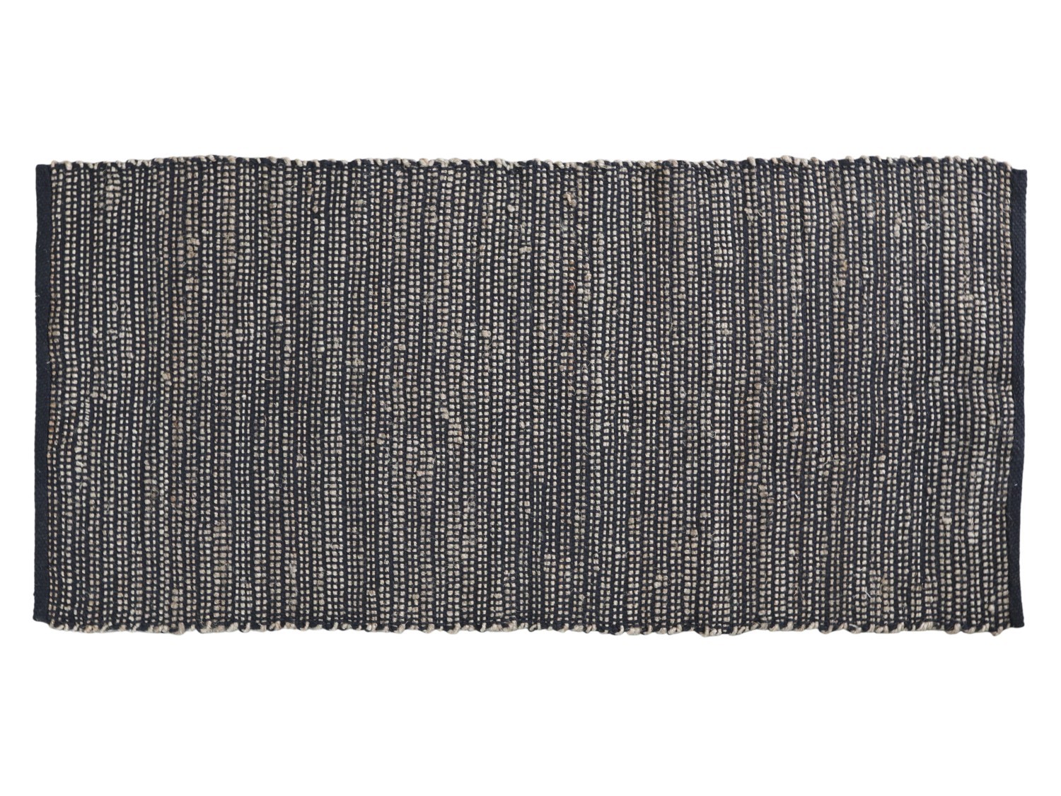 Levně Černý antik bavlněný koberec Rug black - 75*160 cm 16091924 (16919-24)