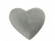 Šedé antik cementové dekorační srdce Hanny - 10*10*4 cm
