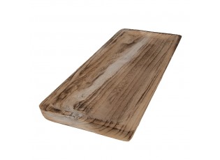 Přírodní dekorativní dřevěný servírovací podnos/talíř - 40*17*3 cm