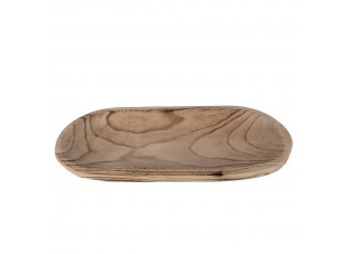 Přírodní dřevěná servírovací mísa/talíř  - 40*18*4 cm