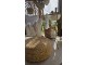 Závěsné béžové zahradní ratanové křeslo Lounge Beige -119*110*193 cm