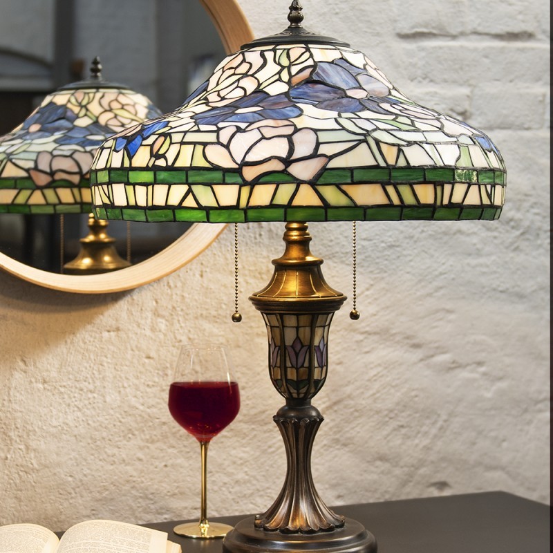 Stolní lampa Tiffany Destini - 46x60 cm E27/max 2x60W