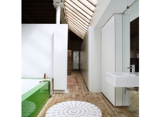 Kulatá bavlněná koupelnová předložka Swirl - Ø 120cm