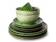 Set 2ks zelený keramický jídelní talíř The Esmeralds - 27*3cm