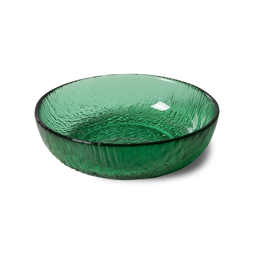 Zelená skleněná miska The Emeralds - Ø 12,5*3,5cm/ 200ml HKLIVING