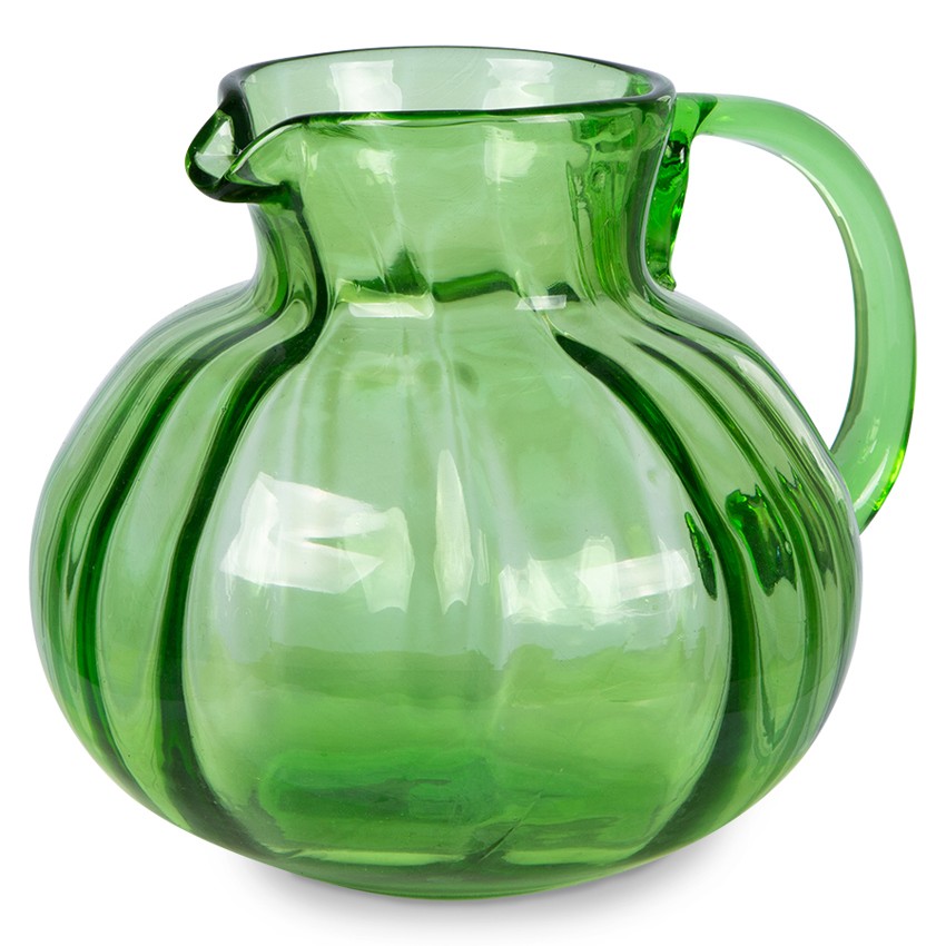 Zelený skleněný džbán The Emeralds - Ø 16*15cm/ 1400ml