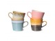Set 4ks retro hrnek na Cappuccino 70s Meteor - 12*9,5*8,5cm / 300ml 