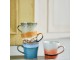 Set 4ks retro hrnek na Cappuccino 70s Meteor - 12*9,5*8,5cm / 300ml 