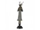Vánoční dekorativní soška jelena v zimním kabátu - 9*8*36 cm