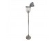 Stříbrná antik kovová stojací lampa Gildo - Ø 21*140 cm E14/Max 1*60W