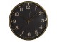 Černozlaté antik nástěnné hodiny - Ø 50*5 cm / 1*AA