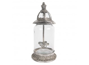 Stříbrný antik svícen / lucerna na 4 čajové svíčky Jean - Ø 21*44 cm
