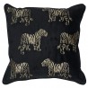 Černý sametový polštář se zlatými tygry - 45*45*16cmBarva: černá/zlatáMateriál: Potah: přední 100% polyester / zadní 100% bavlna / výplň: 100% polyesterHmotnost: 0,57 kg