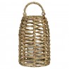 Lucerna z vodního hyacintu Luccia - 18*18*28cm Barva: přírodníMateriál: Vodní hyacint, kov, skloHmotnost: 0,64 kg