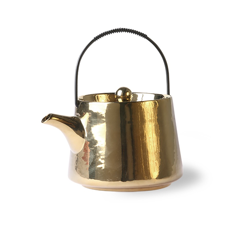 Zlatá keramická ručně vyrobená konvička Bold & Basic sleva - 0,7L    HKLIVING