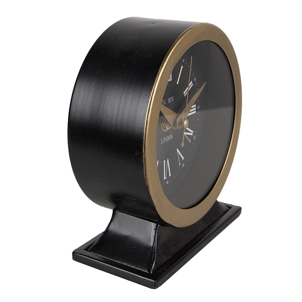 Černozlaté antik stolní hodiny Big Ben London - 12*6*14 cm / 1*AA
