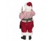 Vánoční dekorace Santa s houpacím koníkem - 13*10*28 cm