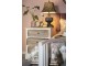 Kovová vintage stolní lampa s patinou - 32*32*66 cm Clayre & Eef
