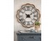 Kovové nástěnné hodiny s dřevěným okrajem ve tvaru květu - Ø 70*5 cm / 1*AA