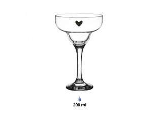 Sklenice na Martini se srdíčkem Heart - Ø 7*17 cm / 200 ml