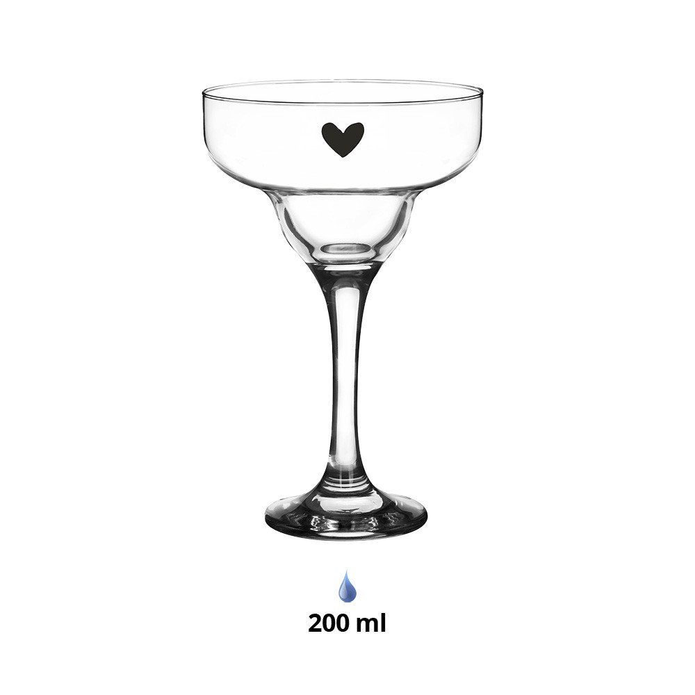 Sklenice na Martini se srdíčkem Heart - Ø 7*17 cm / 200 ml