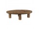 Dekorační květinový dřevěný oválný stolek - 40*20*11 cm