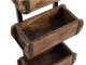 Dřevěná nástěnná polička s 5ks forem Brick Mould Mass - 33*17*123 cm