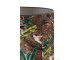 Hnědé květované stínidlo na lampu Passaro brown - Ø 30*21cm/ E27