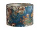 Modré květované stínidlo na lampu Bloom blue - Ø 30*21cm/ E27