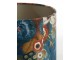 Modré květované stínidlo na lampu Bloom blue - Ø 30*21cm/ E27