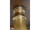 Bronzový antik kovový odkládací stůl Korto Bronze - Ø50*60 cm