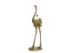 Bronzová antik stojací lampa pštros Ostrich bronze - 62*50*146 cm / E27
