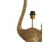 Bronzová antik stojací lampa pštros Ostrich bronze - 38*27*95 cm / E27