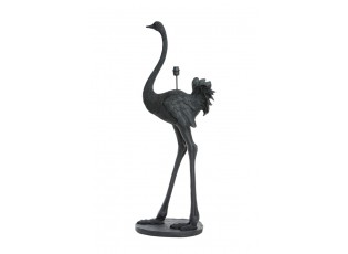 Černá stojací lampa pštros Ostrich black - 62*50*146 cm / E27