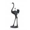 Černá stojací lampa pštros Ostrich black - 62*50*146 cm / E27 Barva: černá matMateriál: polyresin, kovHmotnost : 13kg Údržba: Otřete vlhkým hadříkem