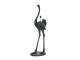 Černá stojací lampa pštros Ostrich black - 62*50*146 cm / E27