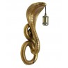 Bronzová antik nástěnná lampa Cobra Snake bronze - 18*18*52 cm / E27 Barva: bronzová antikMateriál: polyresin, kovHmotnost : 1,6kg Údržba: Otřete vlhkým hadříkem