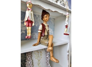 Dekorace sedící Pinocchio - 13*12*23 cm