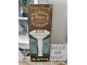 Hnědá antik nástěnná kovová cedule Paris Perfumes - 13*36cm