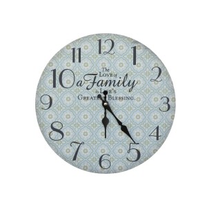 Opálové nástěnné hodiny The Love of a Family – 34*3cm/ 1*AA