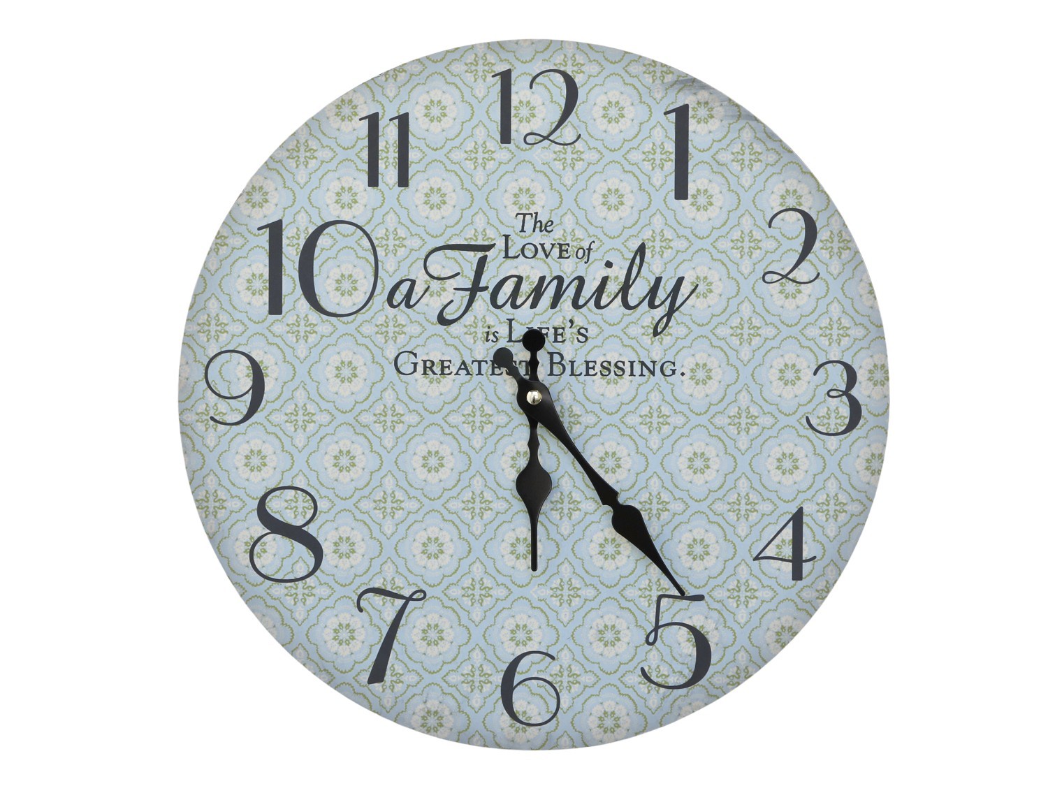 Opálové nástěnné hodiny The Love of a Family – 34*3cm/ 1*AA