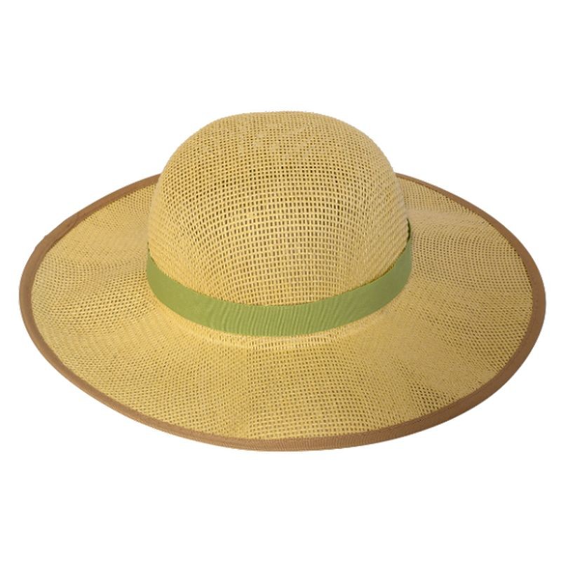 Dámský slaměný klobouk se stuhou - Ø 38*13cm Esschert design