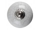 Bílo-šedá keramická úchytka knopka s popraskáním - Ø 4*4 cm