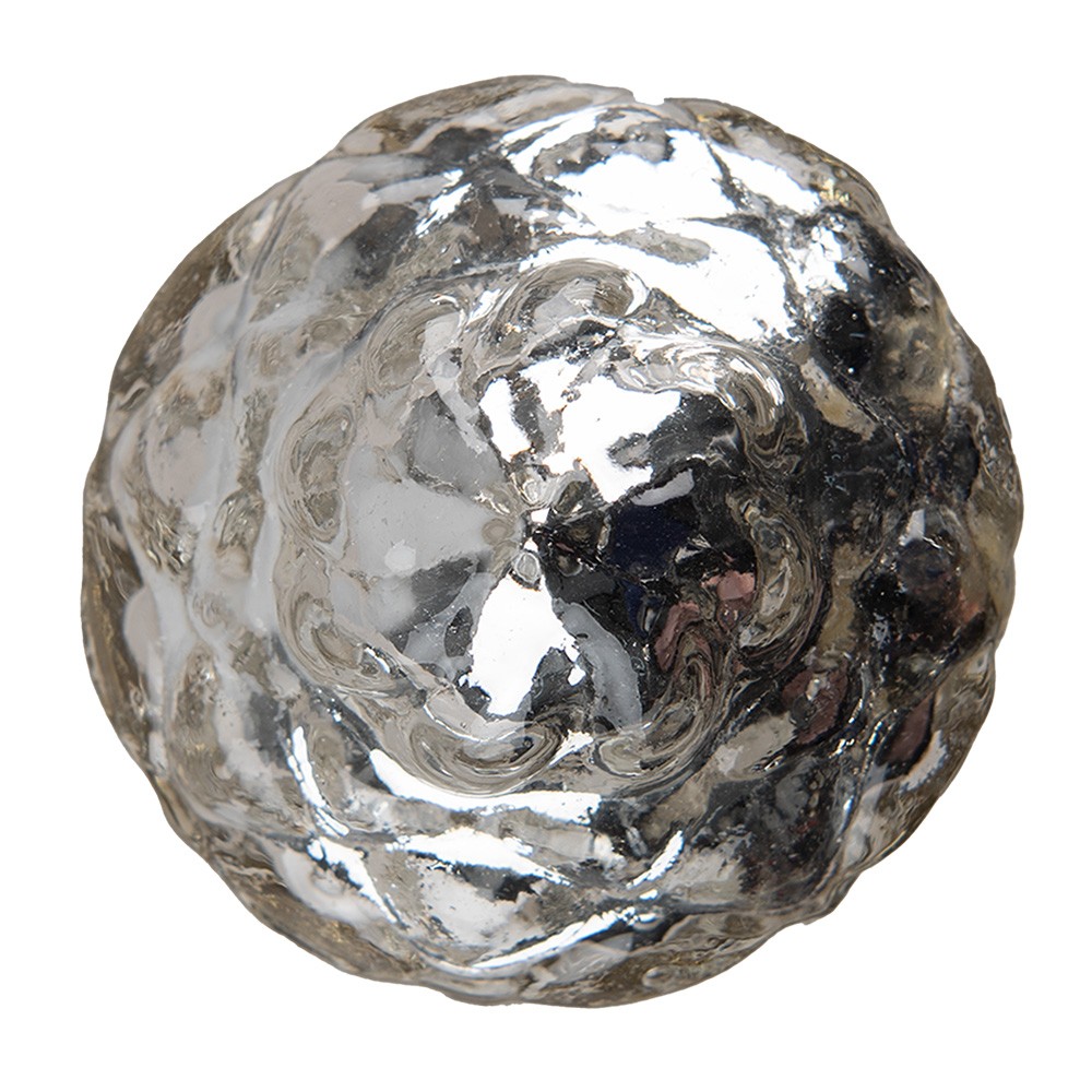 Transparentní skleněná úchytka knopka - Ø 6*6 cm