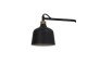 Černá kovová nástěnná lampa se dřevem Banu M - 40*14*44 cm