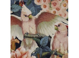 Barevná rohožka s květy a papoušky Cockatoo - 75*50*1cm