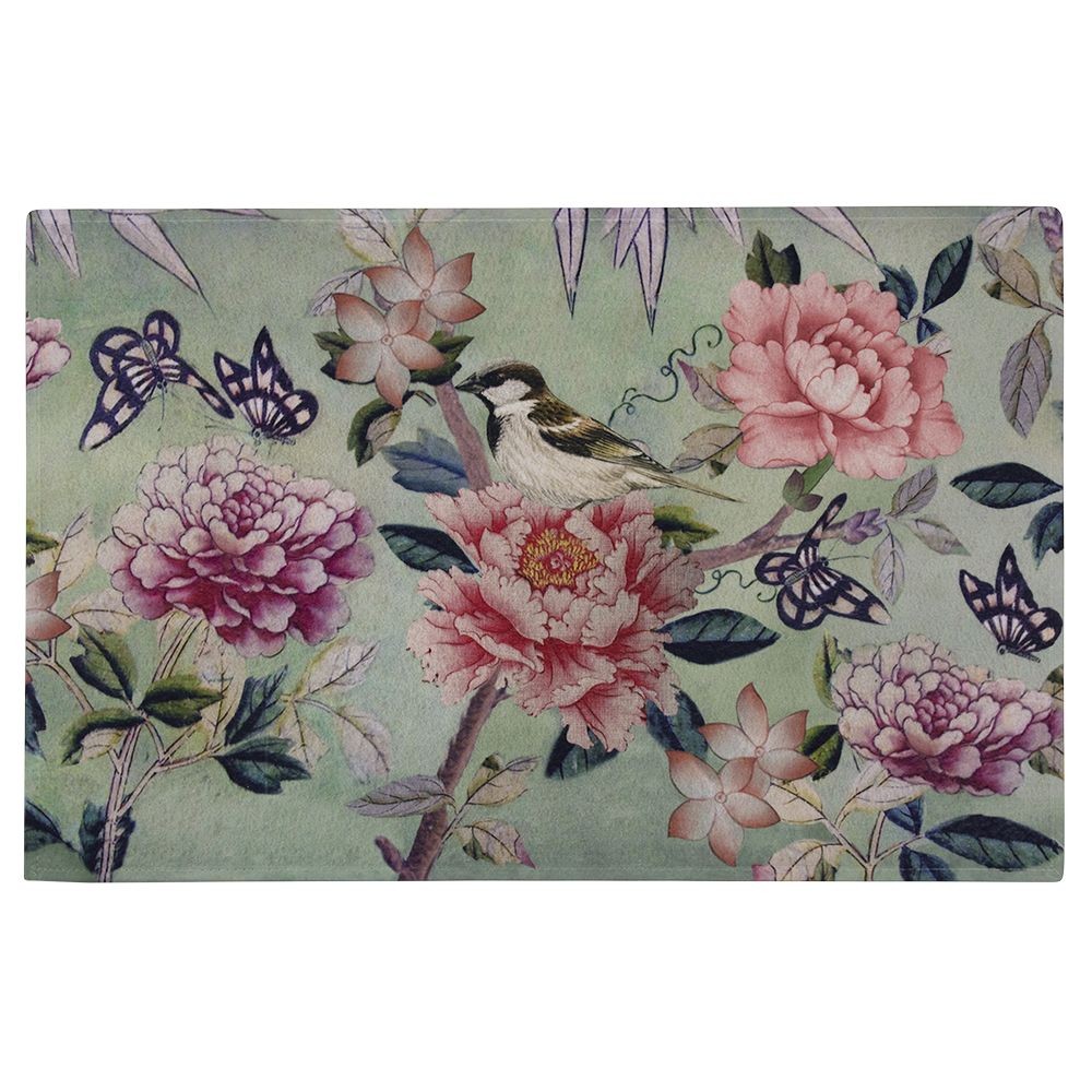 Barevná rohožka s květy a motýlky Butterfly - 75*50*1cm