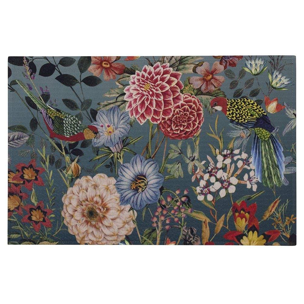 Barevná rohožka s květy jiřin Dahlia - 75*50*1cm