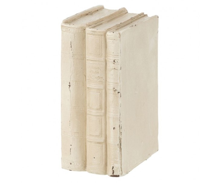 Béžová antik dekorace knihy Old French Books - 11*7*17cm